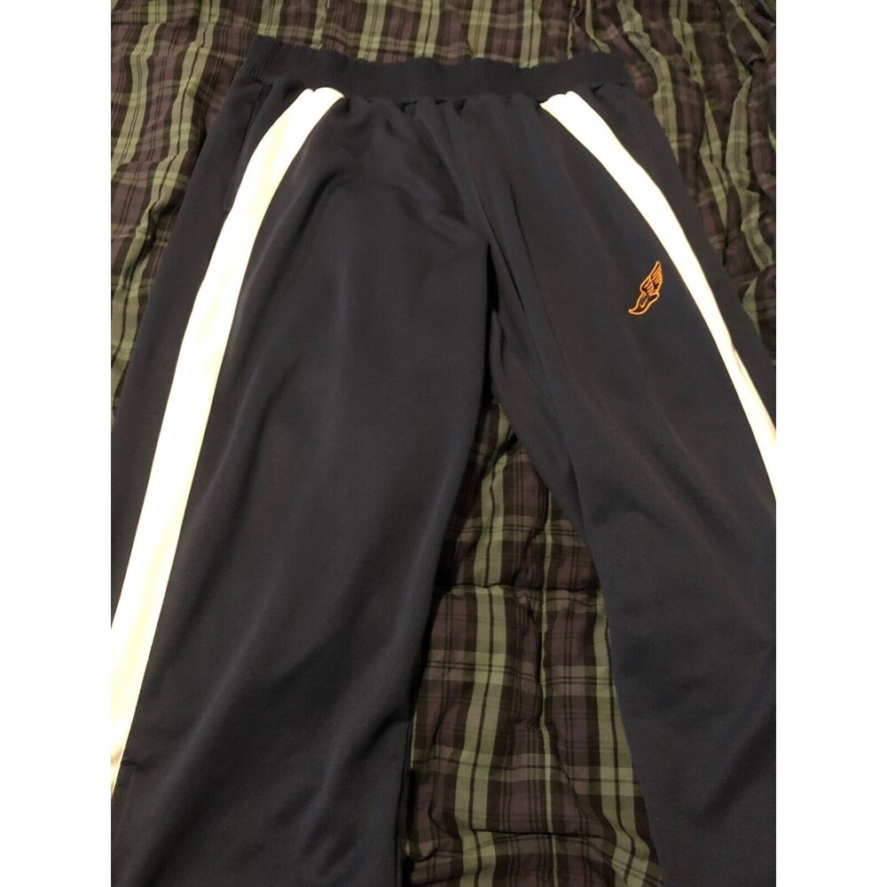 Vintage Nike Track Pants‎ Zipper Ankles Blue XL